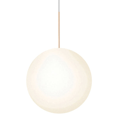 Pablo Designs Bola Sphere, lampe suspendue, en verre et aluminium, 24ʼʼ, or rose