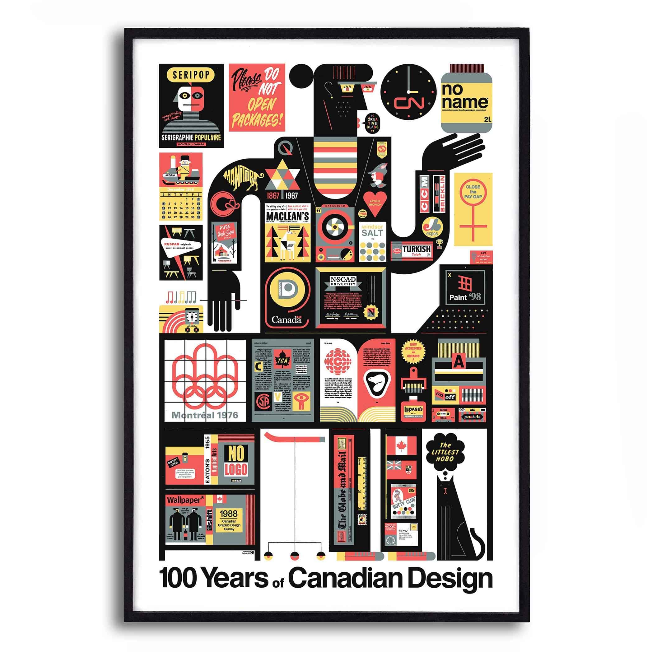 100 Years of Canadian Design, poster by Raymond Biesinger – Nüspace ...