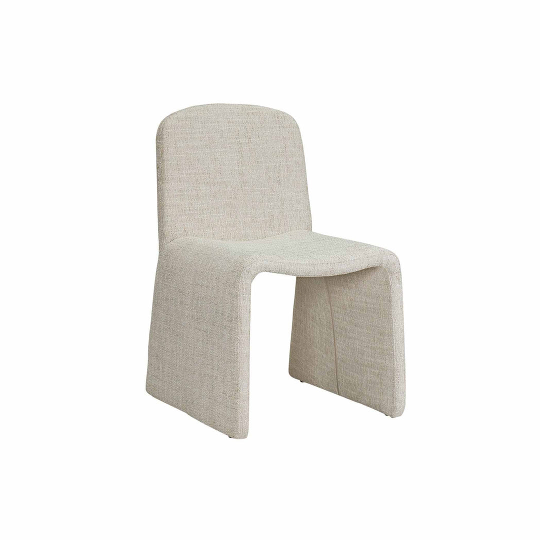 Chaise Ella : élégance et sophistication incarnées, avec une silhouette ergonomique et une attention exquise aux détails. Beige.