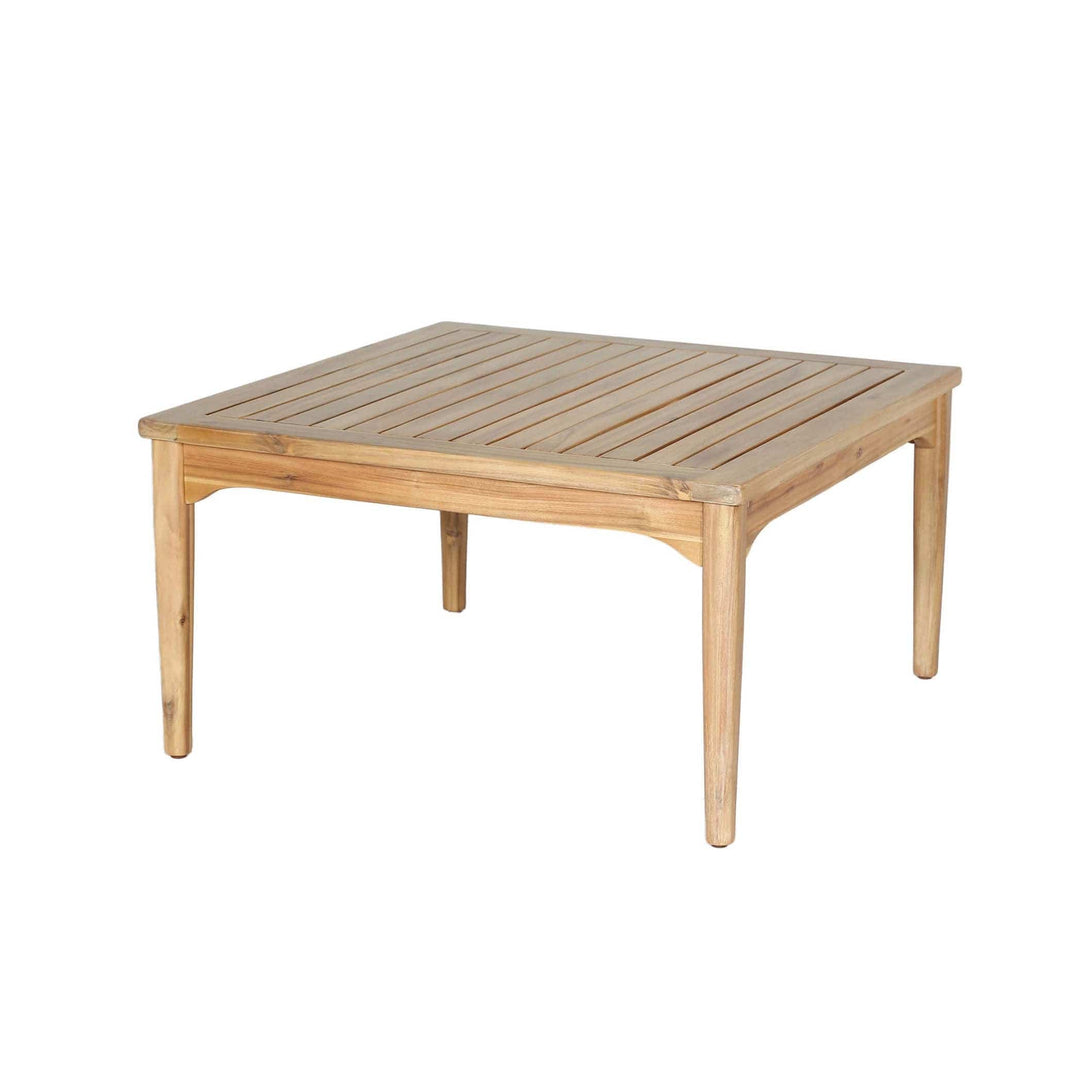 Table à café Sonoma : élégance et fonctionnalité pour votre jardin. Bois d'acacia massif et finition durable résistante aux intempéries. Un point de rencontre où les moments précieux prennent vie.