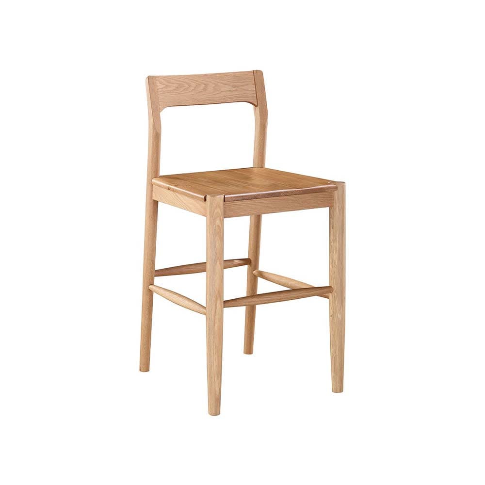 Moe's Home Collection Owing, tabouret de comptoir, en chêne massif, naturel