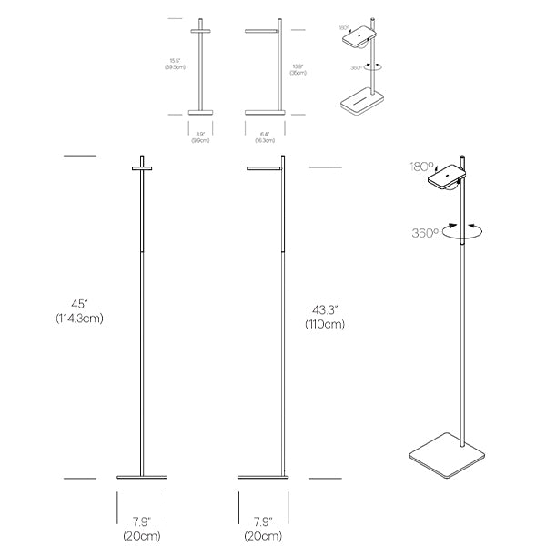 Talia, lampes sur pied et de table par Pablo designs