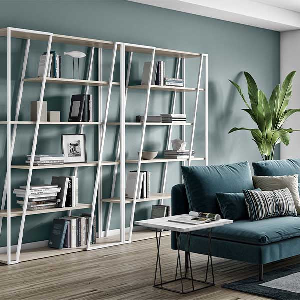 Mobilier comprenant des bibliothèques, buffet, bureaux et tables par Tema Home