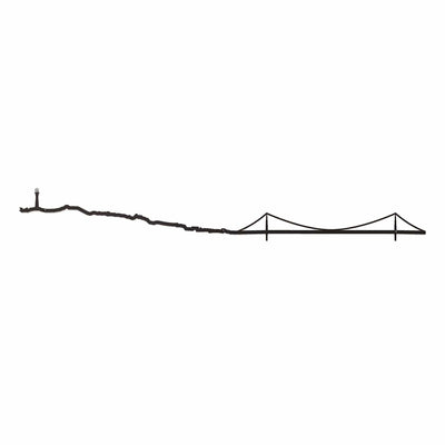 La collection San Francisco de The Line offre deux versions uniques de la ville, le pont emblématique et la skyline, pour une ambiance personnalisée.