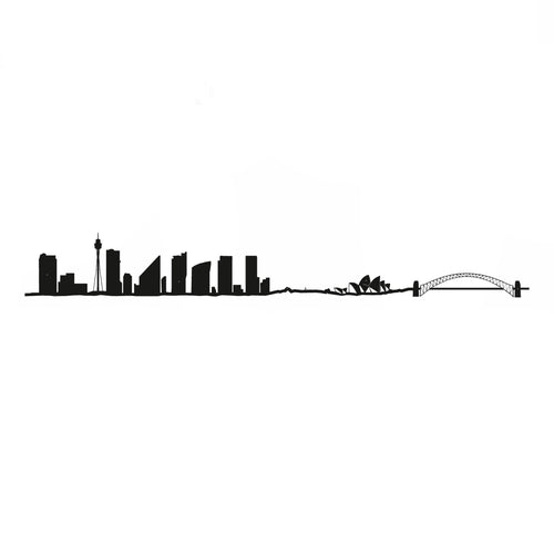 La silhouette de Sydney par The Line en 50 cm capture l'essence de la ville pour une décoration élégante.