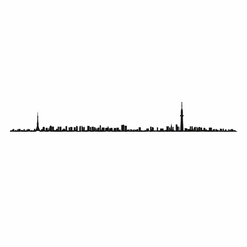 La silhouette de Tokyo par The Line en 50 cm capture l&