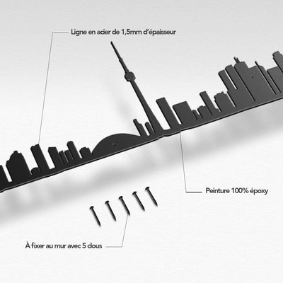 The Line : Décorez votre intérieur avec des lignes artistiques de Toronto, incluant la CN Tower et le Centre Rogers.