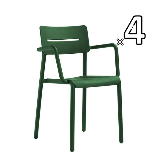 OUTO chair with arms<br> set of 4