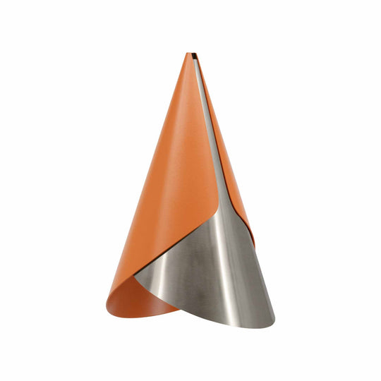 Umage Cornet, abat-jour en forme de cône, en aluminium, orange / acier