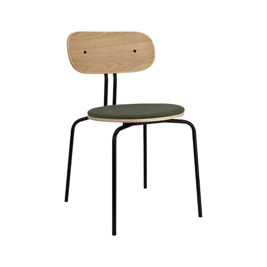 Umage Curious, chaise à dîner et de salle à manger, noir, vert foncé