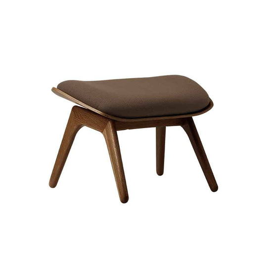 Umage The reader, ottoman pour accompagner le fauteuil, en bois et polyester, mocca, chêne foncé