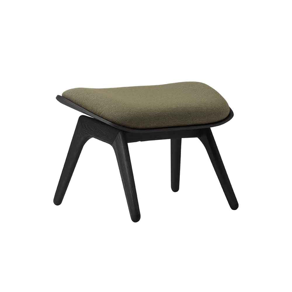 Umage The reader, ottoman pour accompagner le fauteuil, en bois et polyester, prairie du matin, chêne noir