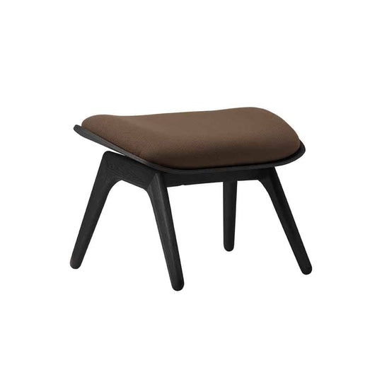 Umage The reader, ottoman pour accompagner le fauteuil, en bois et polyester, mocca, chêne noir