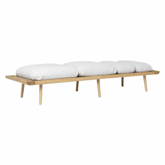 Umage Lounge Around, lit de jour ou banc au style scandinave, en bois et tissu, sterling, chêne