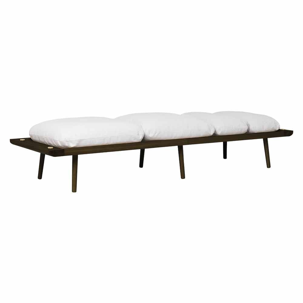 Umage Lounge Around, lit de jour ou banc au style scandinave, en bois et tissu, sterling, chêne foncé