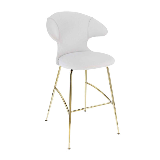 Umage Time Flies, tabouret de bar, en tissu et métal, sterling, laiton