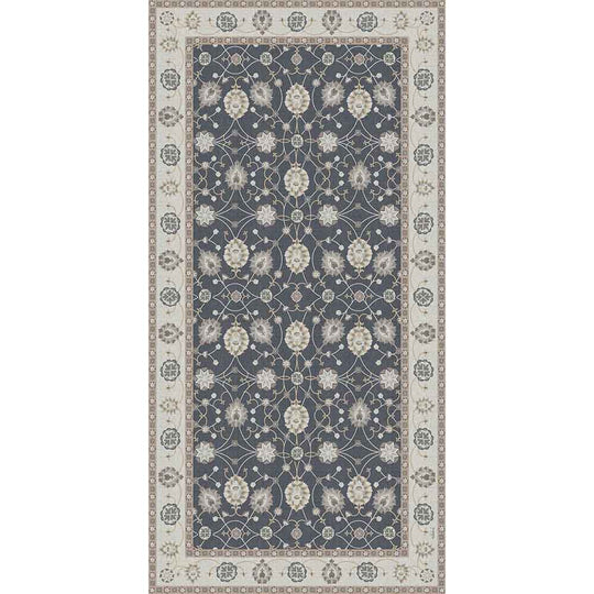 Adama Alma Agra, tapis plat à motif d’une épaisseur de 5 mm, en vinyle, gris