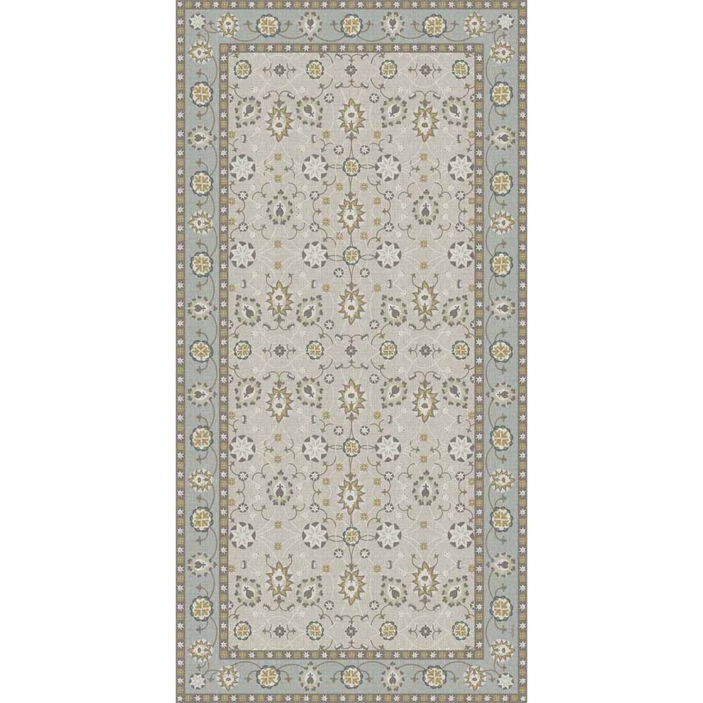 Adama Alma Agra, tapis plat à motif d’une épaisseur de 5 mm, en vinyle, ochre