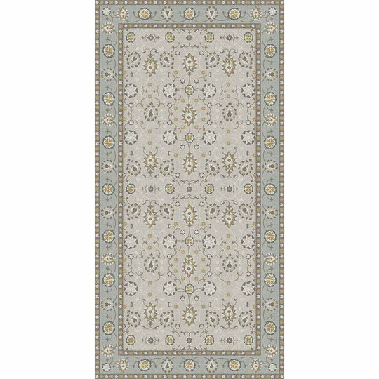 Adama Alma Agra, tapis plat à motif d’une épaisseur de 5 mm, en vinyle, ochre