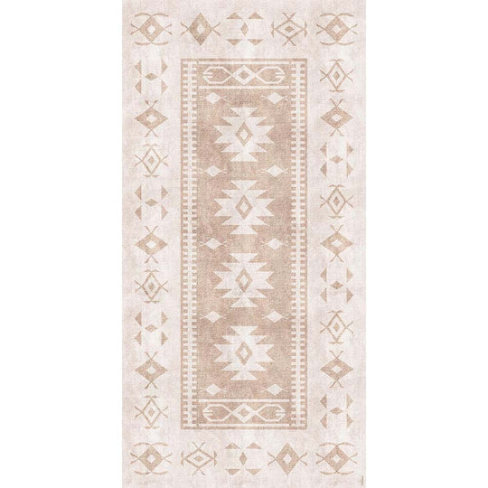 Adama Alma Dune, tapis plat à motif d’une épaisseur de 5 mm, en vinyle,  ochre