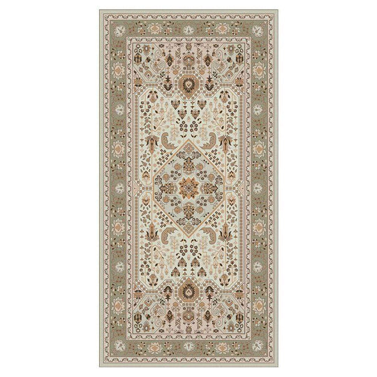 Adama Alma Granada, tapis plat à motif d’une épaisseur de 5 mm, en vinyle, crème