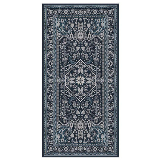 Adama Alma Granada, tapis plat à motif d’une épaisseur de 5 mm, en vinyle, gris