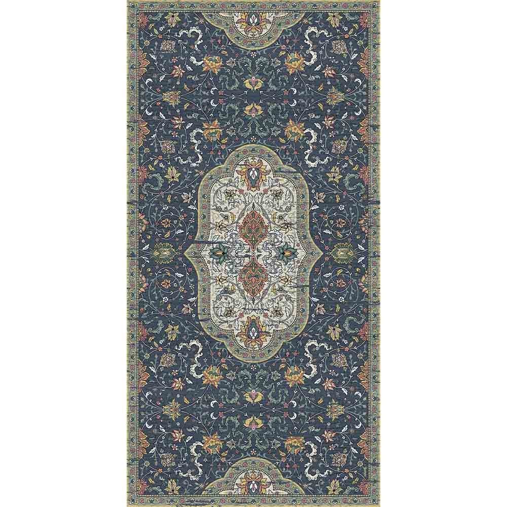 Adama Alma Hamsa, tapis plat à motif d’une épaisseur de 5 mm, en vinyle, vert