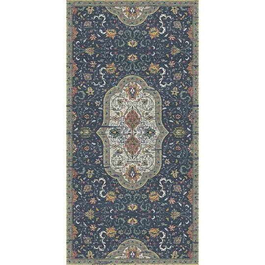 Adama Alma Hamsa, tapis plat à motif d’une épaisseur de 5 mm, en vinyle, vert