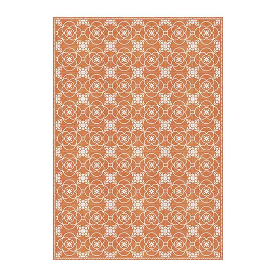 Adama Alma Napperon rectangulaire, set de table à motifs en tuiles, en vinyle, lisa orange