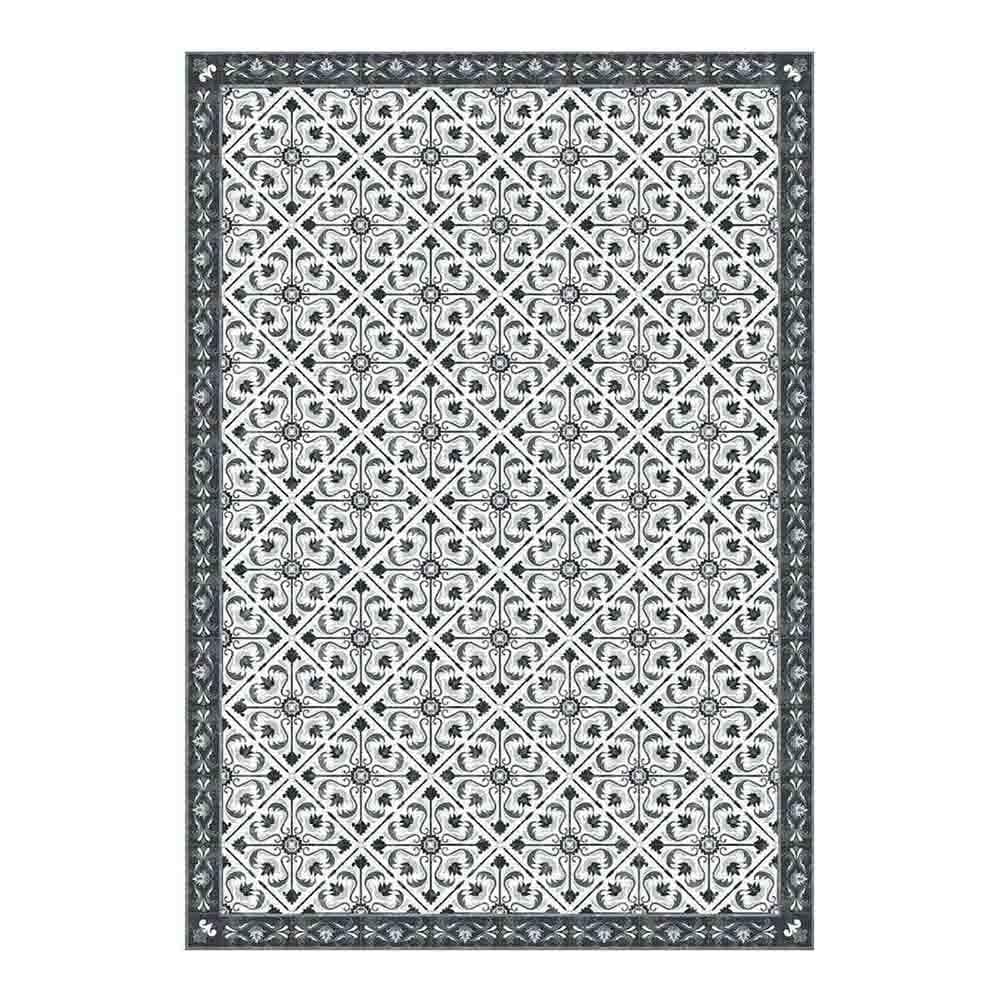 Adama Alma Napperon rectangulaire, set de table à motifs en tuiles, en vinyle, narangi noir