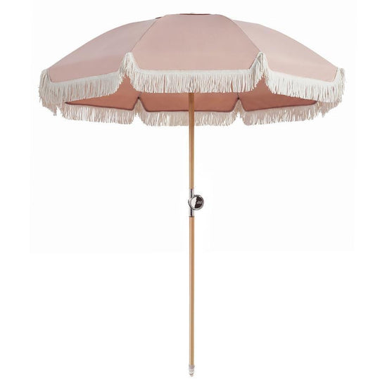 Premium Beach Umbrella, parasol de plage et de maison par Basil Bangs, Nudie