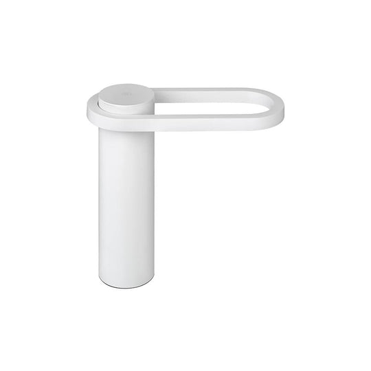 Blomus Hoop, lampe de table LED rechargeable et portable, an aluminium, blanc