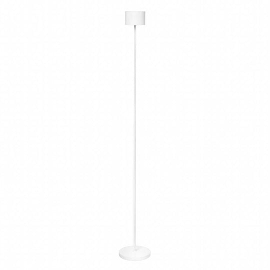 Blomus Farol, lampe sur pied mobile et rechargeable pour l'intérieur et l'extérieur, en aluminium, blanc