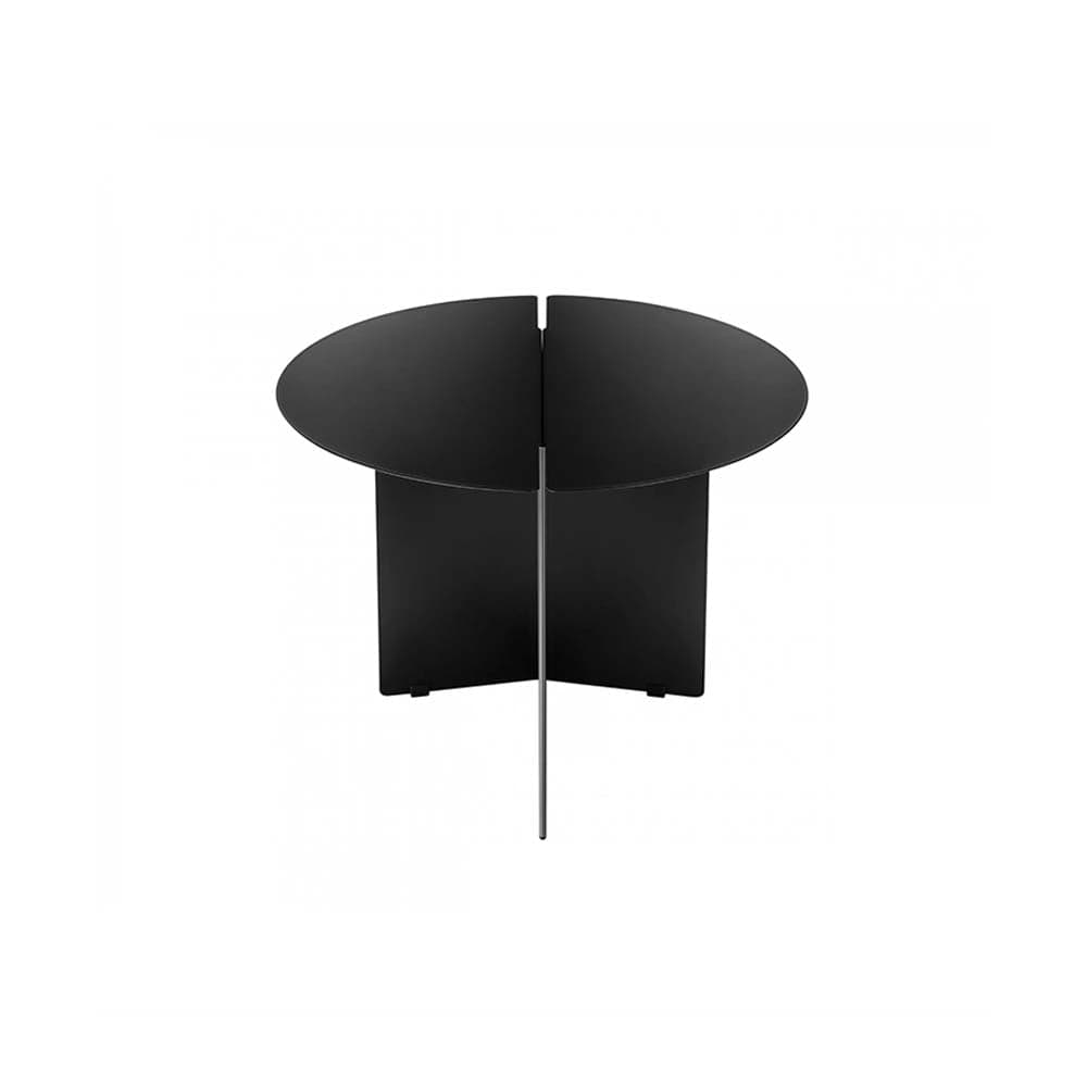 Blomus Oru, table d'appoint ronde, en acier, moyenne, noir