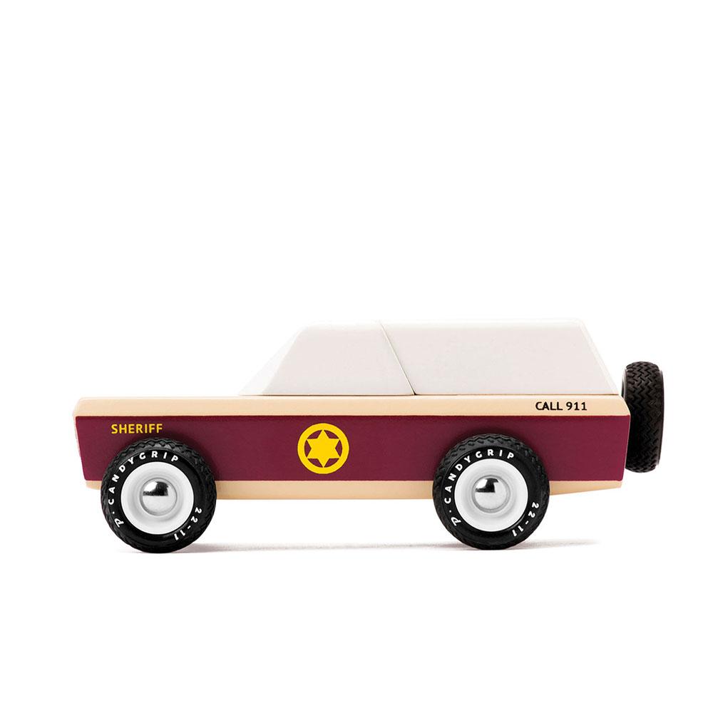 Candylab Lone Sheriff, voiture jouet tout-terrain, en bois