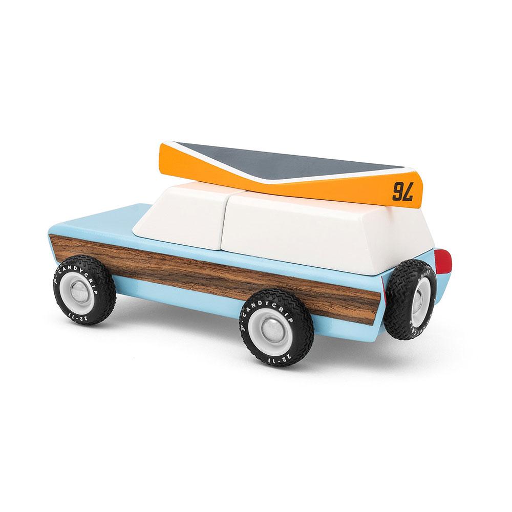 Candylab Pioneer, voiture jouet avec des accessoires, en bois, classic