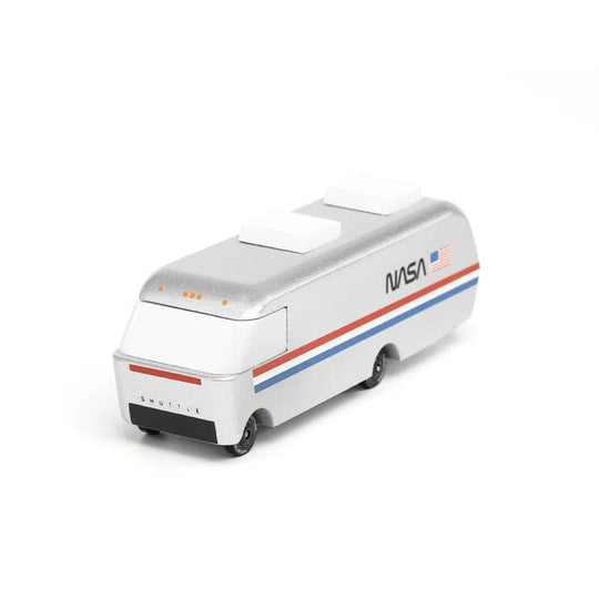 Candylab NASA Astrovan, petite voiture jouet, en bois, gris