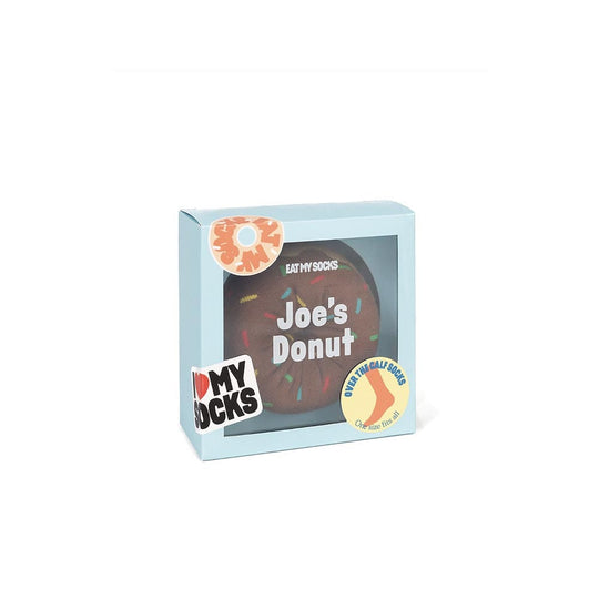 Plongez dans l'univers des beignets au chocolat avec les bas d'Eat My Socks. Un packaging gourmand et une illusion parfaite pour un style sucré et original !