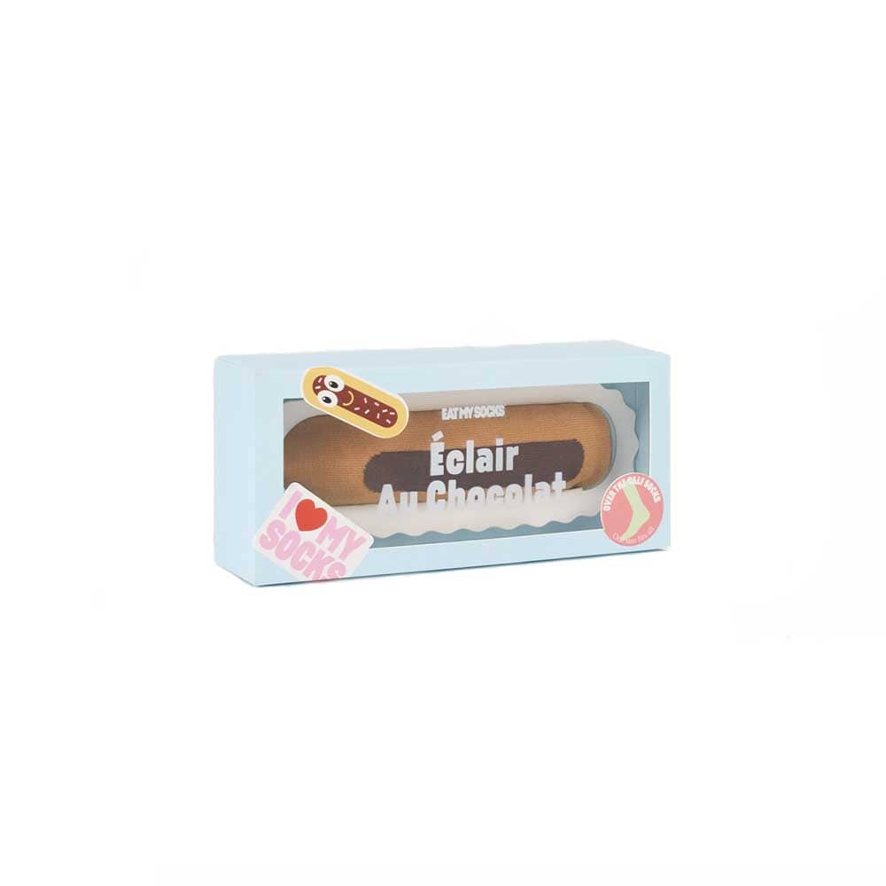 Égayez votre journée avec des chaussettes éclair au chocolat. Une création originale d'Eat My Socks qui apporte une touche de douceur à votre style.