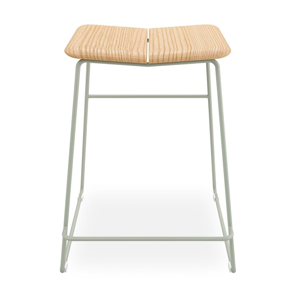 Gus* Modern Aero, tabouret de comptoir, en bois et métal peint, sage