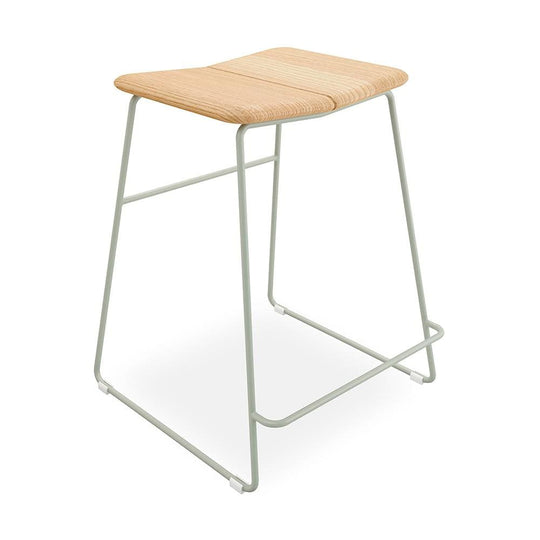 Gus* Modern Aero, tabouret de comptoir, en bois et métal peint, sage