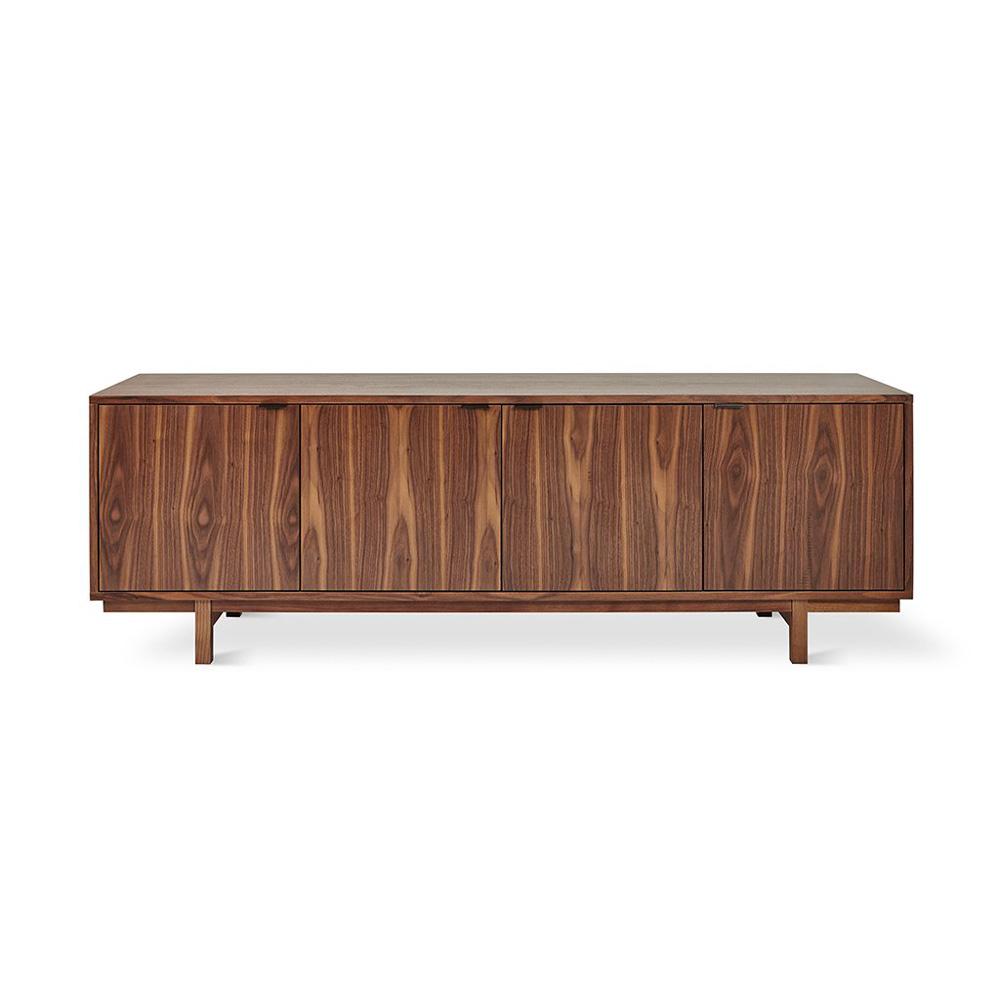 Gus* Modern Belmont, buffet 4 portes, en bois de noyer