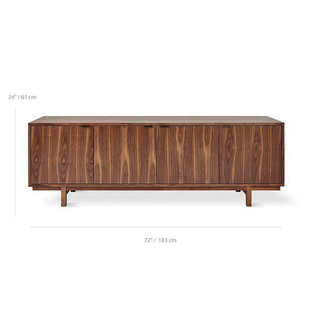 Gus* Modern Belmont, buffet 4 portes, en bois, dimensions