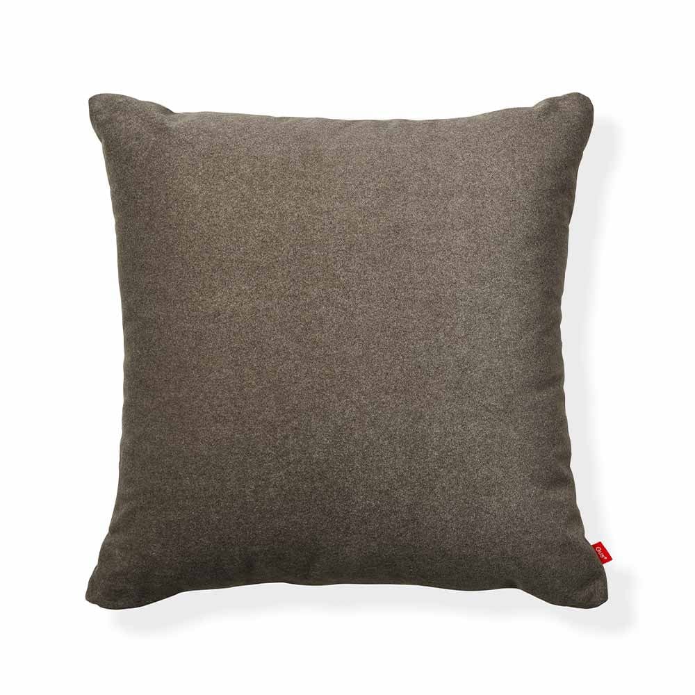 Gus* Modern Puff, coussin décoratif au format carré, en tissu, merino cream / merino mocha