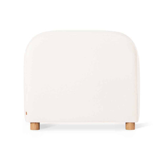 Gus* Modern Circuit Modular 1, fauteuil modulable sans accoudoirs, en bois et tissu, merino cream