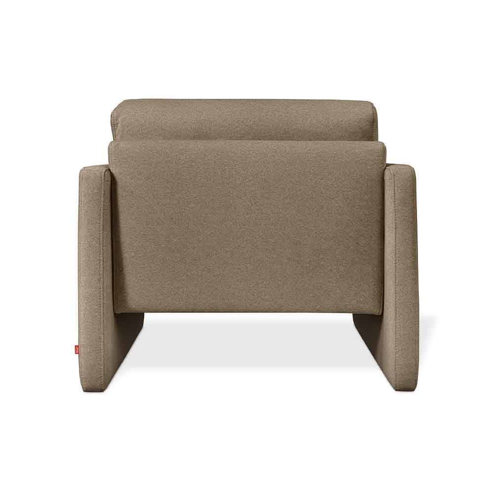 Gus* Modern Laurel, fauteuil avec coussins intégrés, en tissu, merino mocha