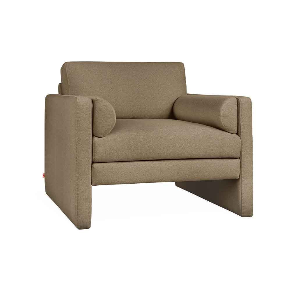 Gus* Modern Laurel, fauteuil avec coussins intégrés, en tissu, merino mocha