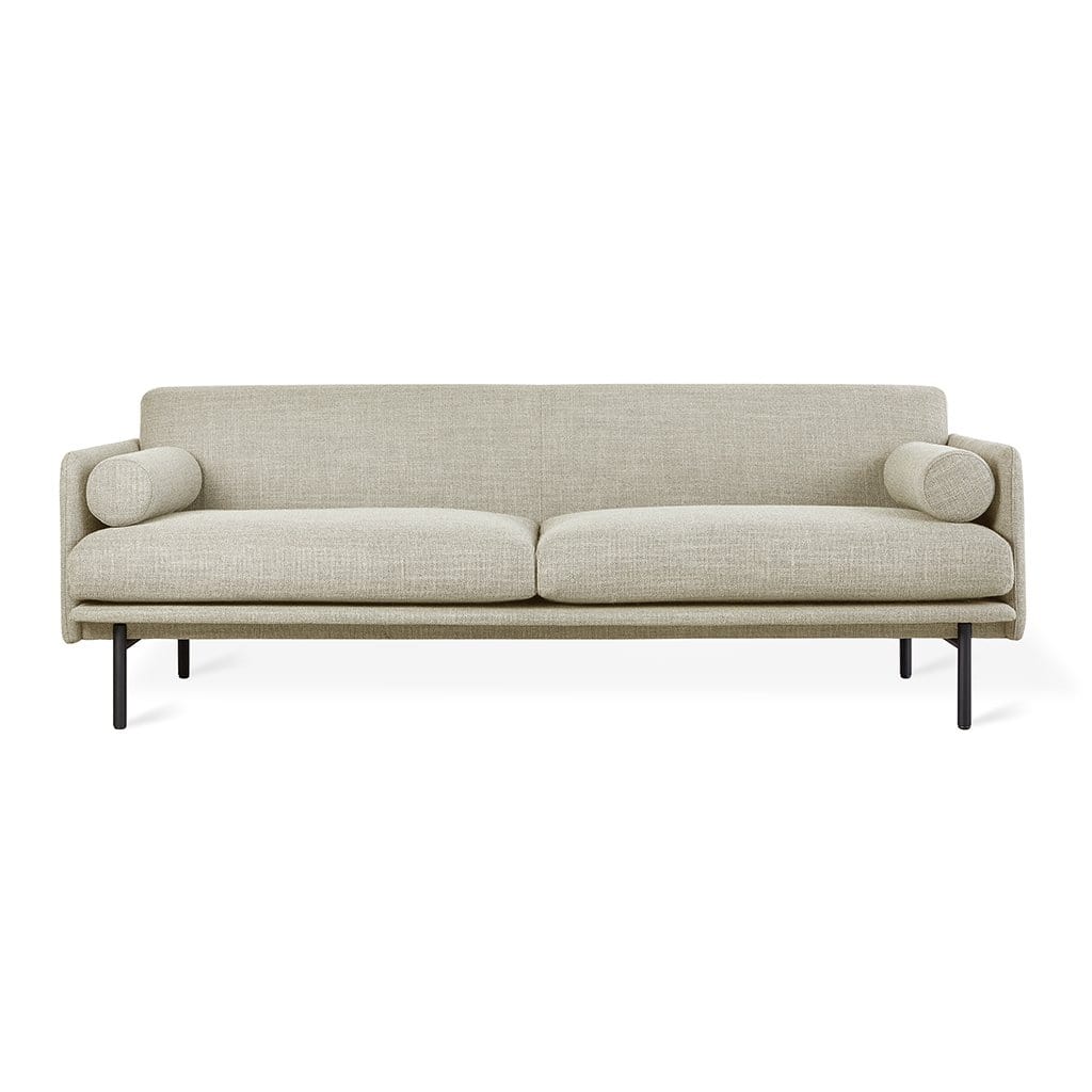 Gus* Modern Foundry, sofa, en métal et tissu, andorra almond