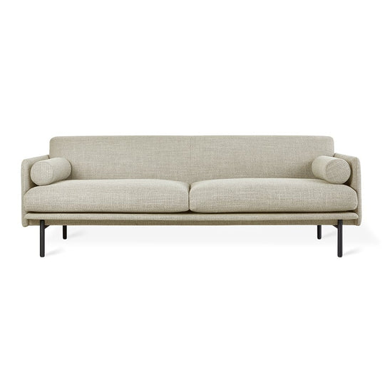 Gus* Modern Foundry, sofa, en métal et tissu, andorra almond