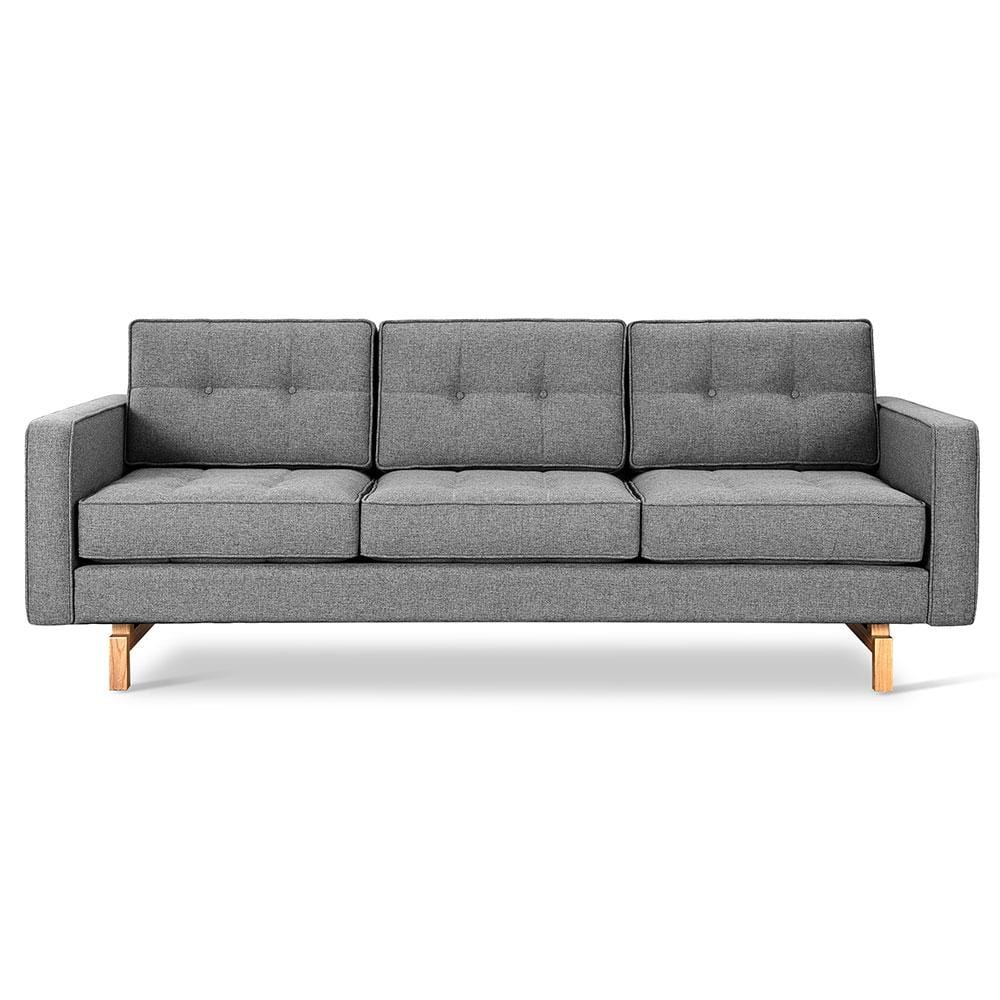 Gus* Modern Jane 2, sofa 3 places, en bois et tissu, parliament stone, naturel